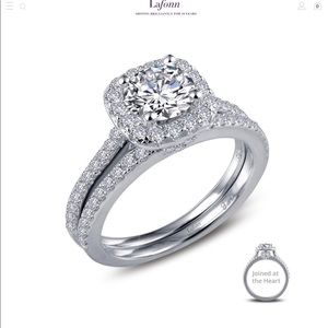 Lafonn joined at the heart wedding set